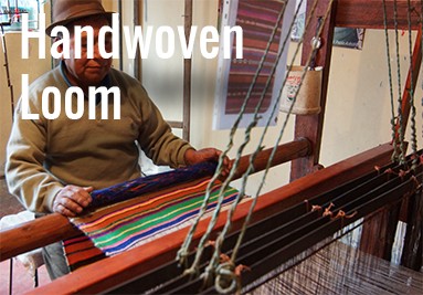 Handcrafted weaving loom